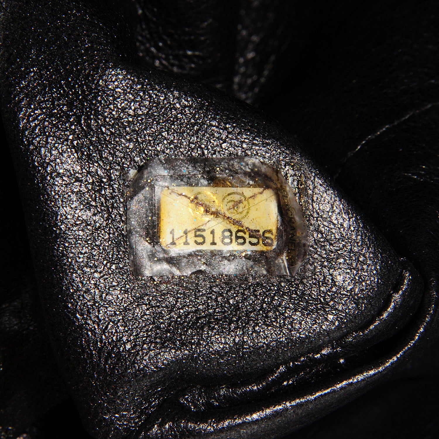 Chanel Crinkled Metallic Lambskin Clutch Dark Silver 9 of 9