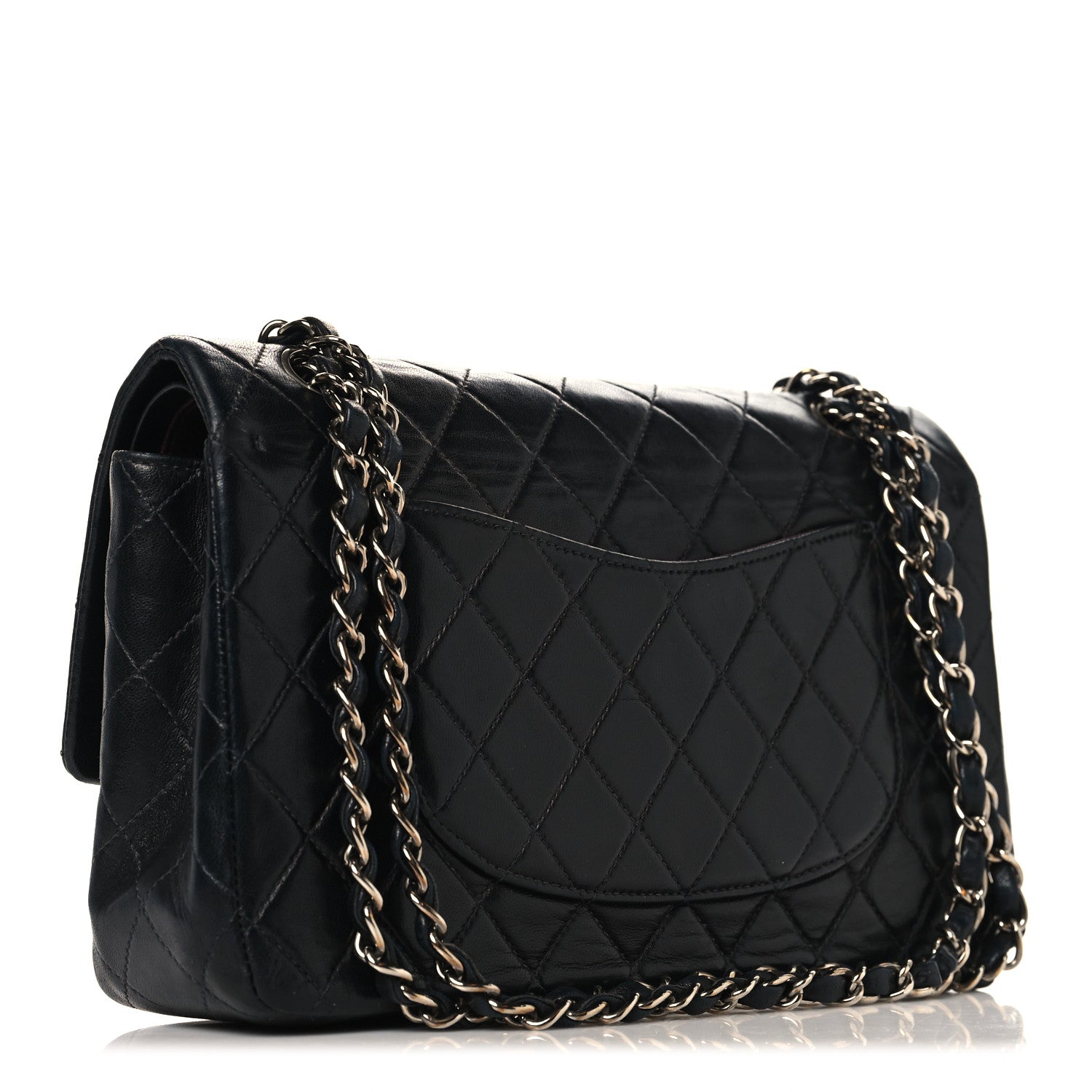 Chanel Lambskin Quilted Medium Double Flap Black 3 of 10