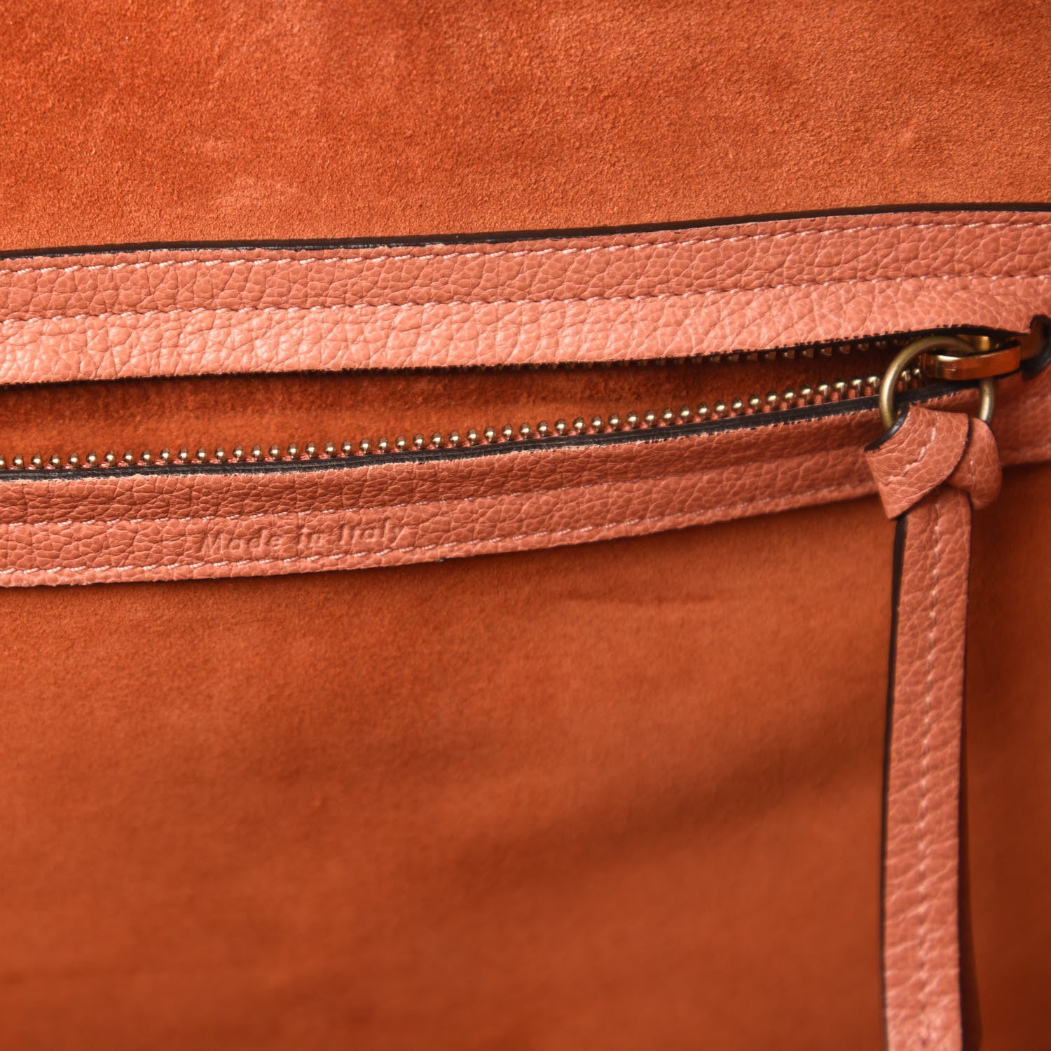 Celine Shiny Grained Calfskin Medium Phantom Luggage Terracotta 8 of 9