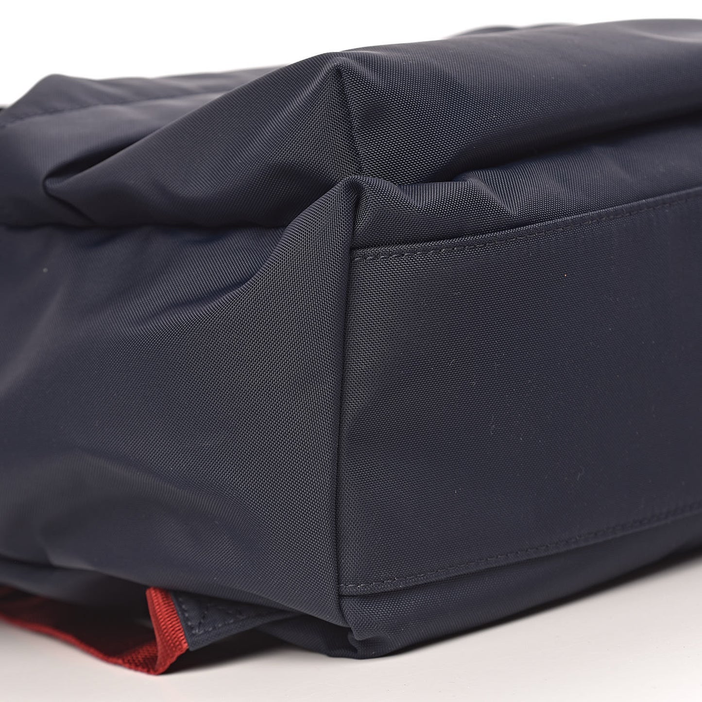 Sport Nylon Logo Embroidered Wheel Backpack Navy Blue Red