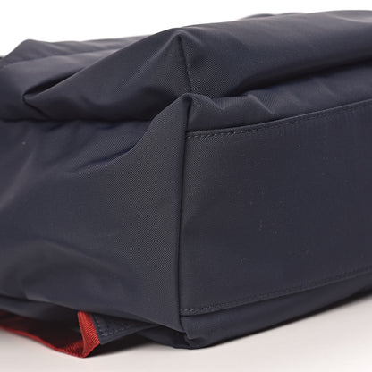 Balenciaga Sport Nylon Logo Embroidered Wheel Backpack Navy Blue Red 8 of 10