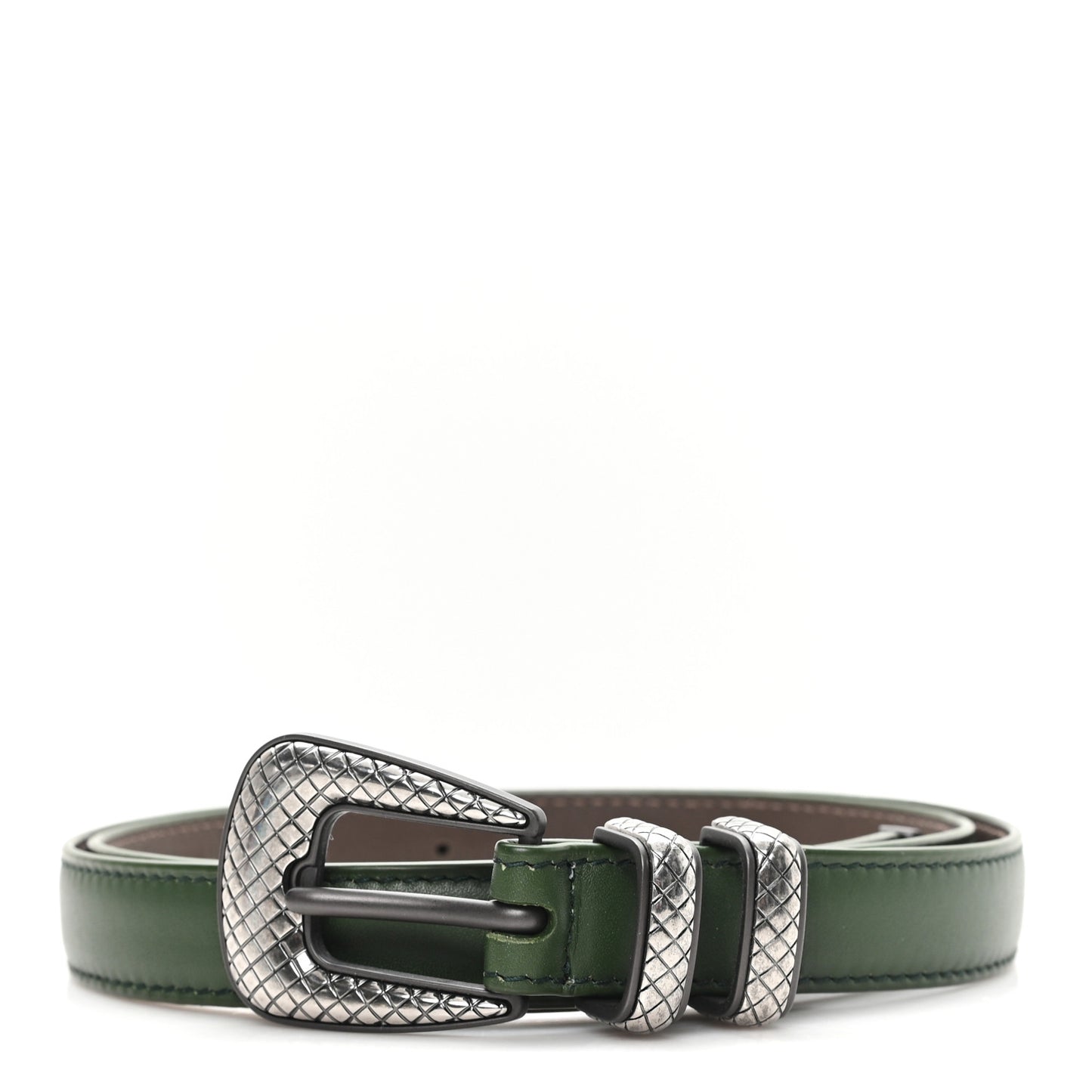 Nappa Western Belt 90 36 Dark Green