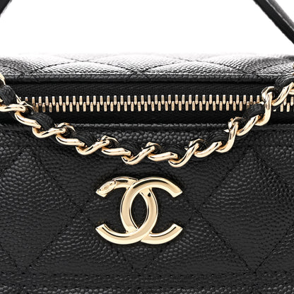 Chanel Caviar Quilted Trendy Handle Mini Vanity Black 8 of 11
