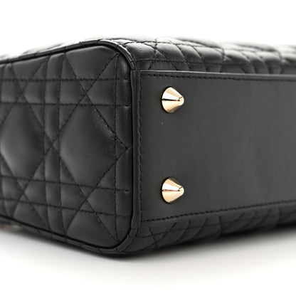 Christian Dior Lambskin Cannage Small My ABCDior Lady Dior Black 8 of 11