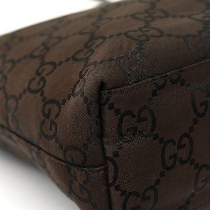 Gucci Nylon Monogram Flat Messenger Bag Brown 16 of 18