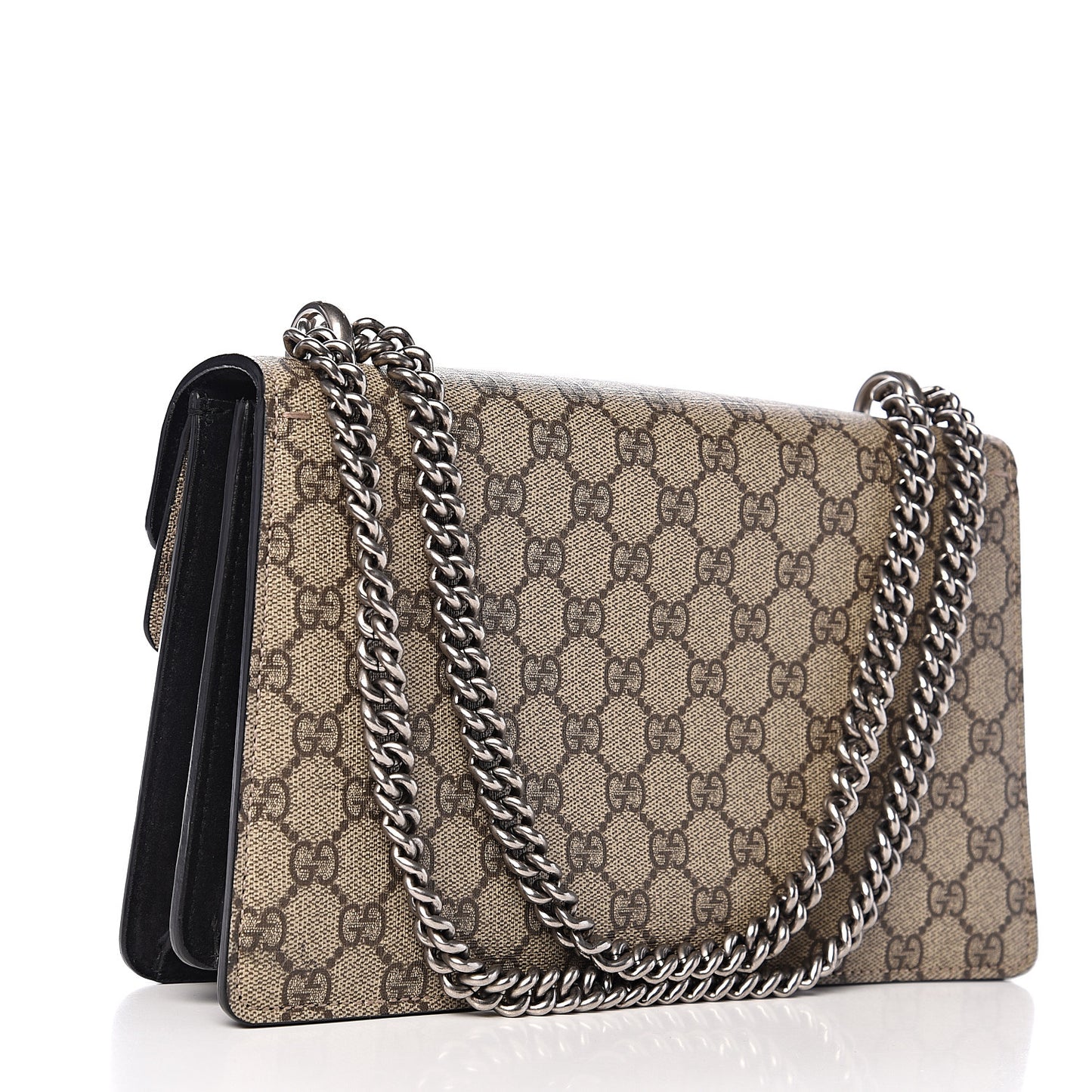 GG Supreme Monogram Small Dionysus Shoulder Bag Black