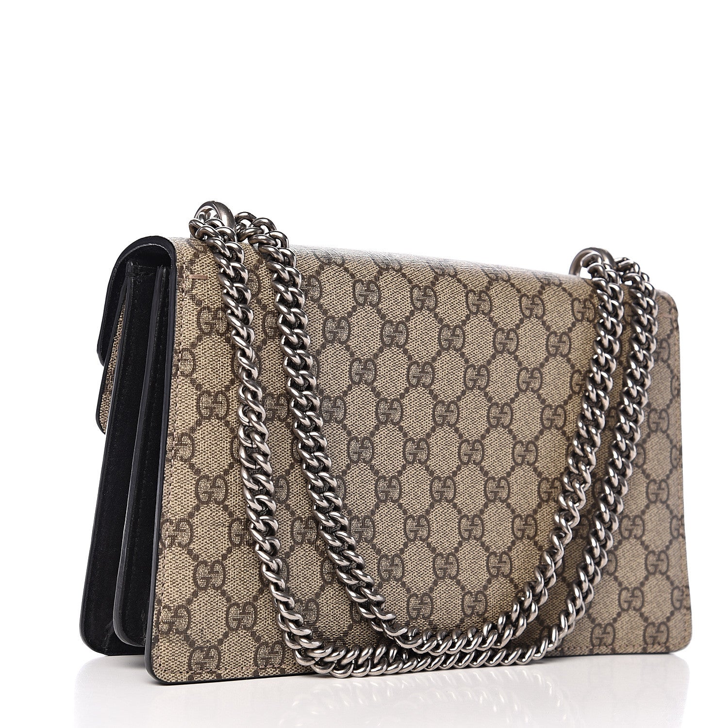 Gucci GG Supreme Monogram Small Dionysus Shoulder Bag Black 2 of 11