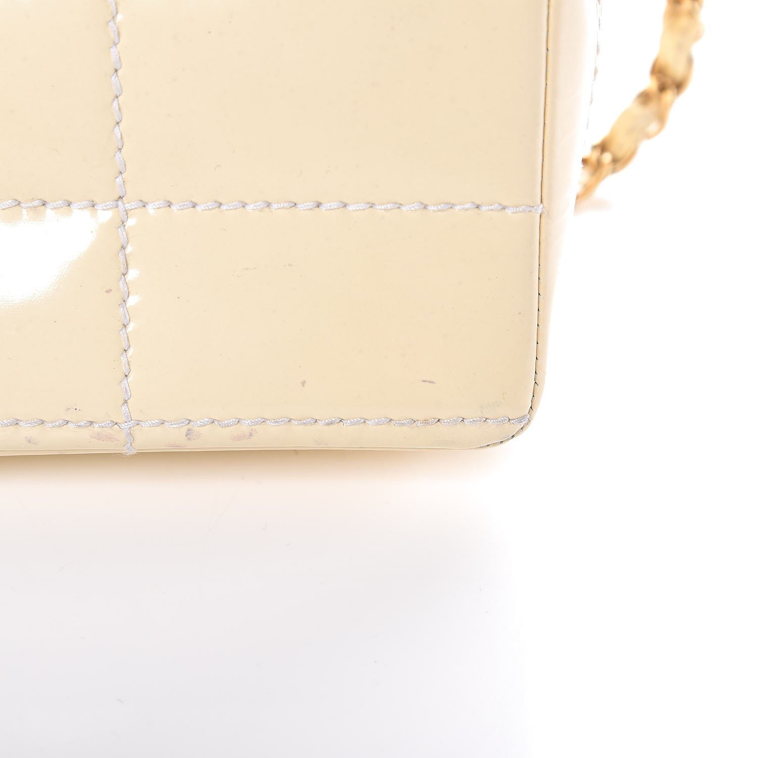 Chanel Patent Small Chocolate Bar Flap White 13 of 23
