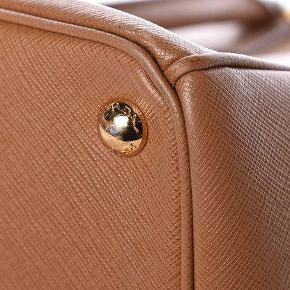 Prada Saffiano Medium Galleria Double Zip Tote Caramel 16 of 19