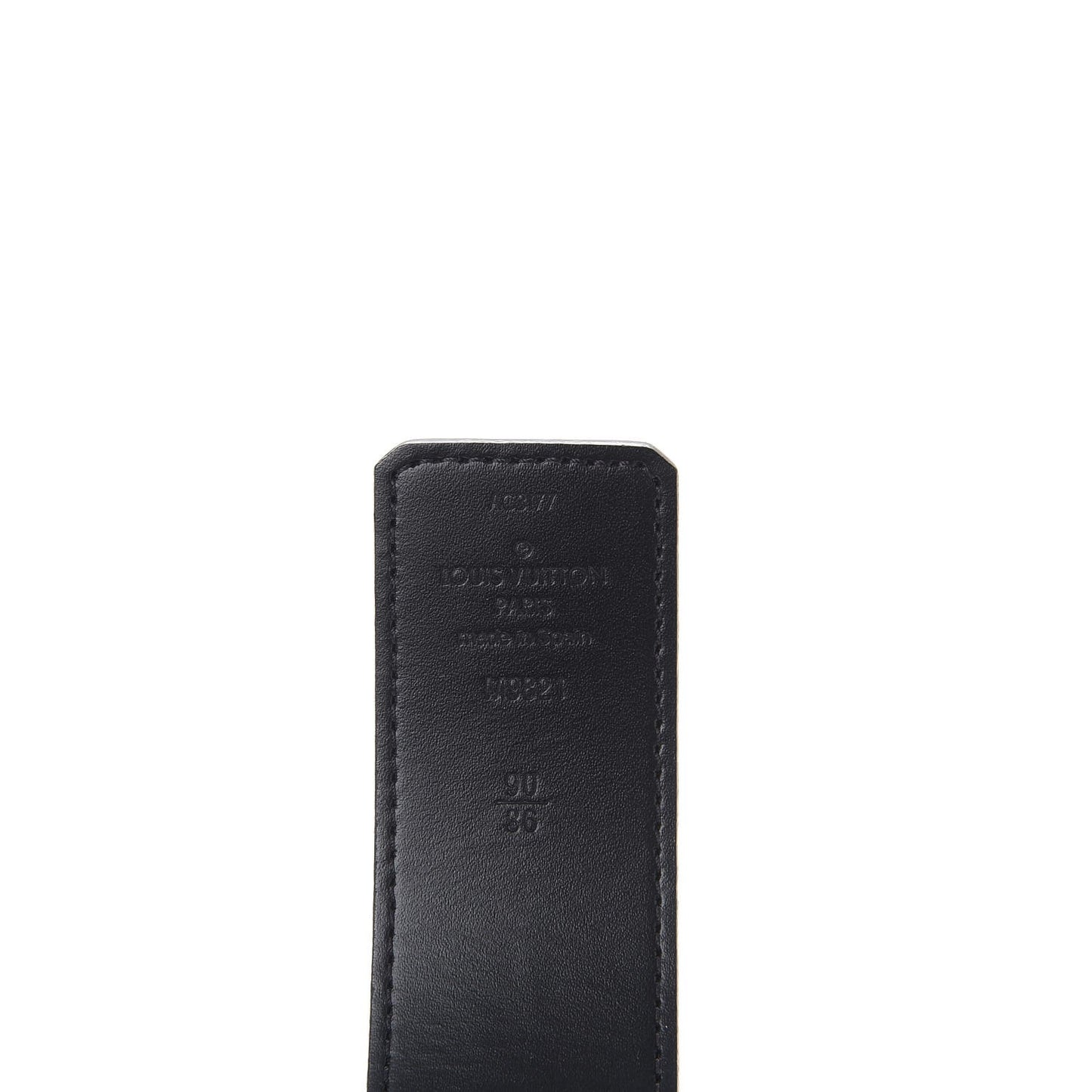Calfskin Monogram 30mm LV Initiales Reversible Belt 90 36 Black