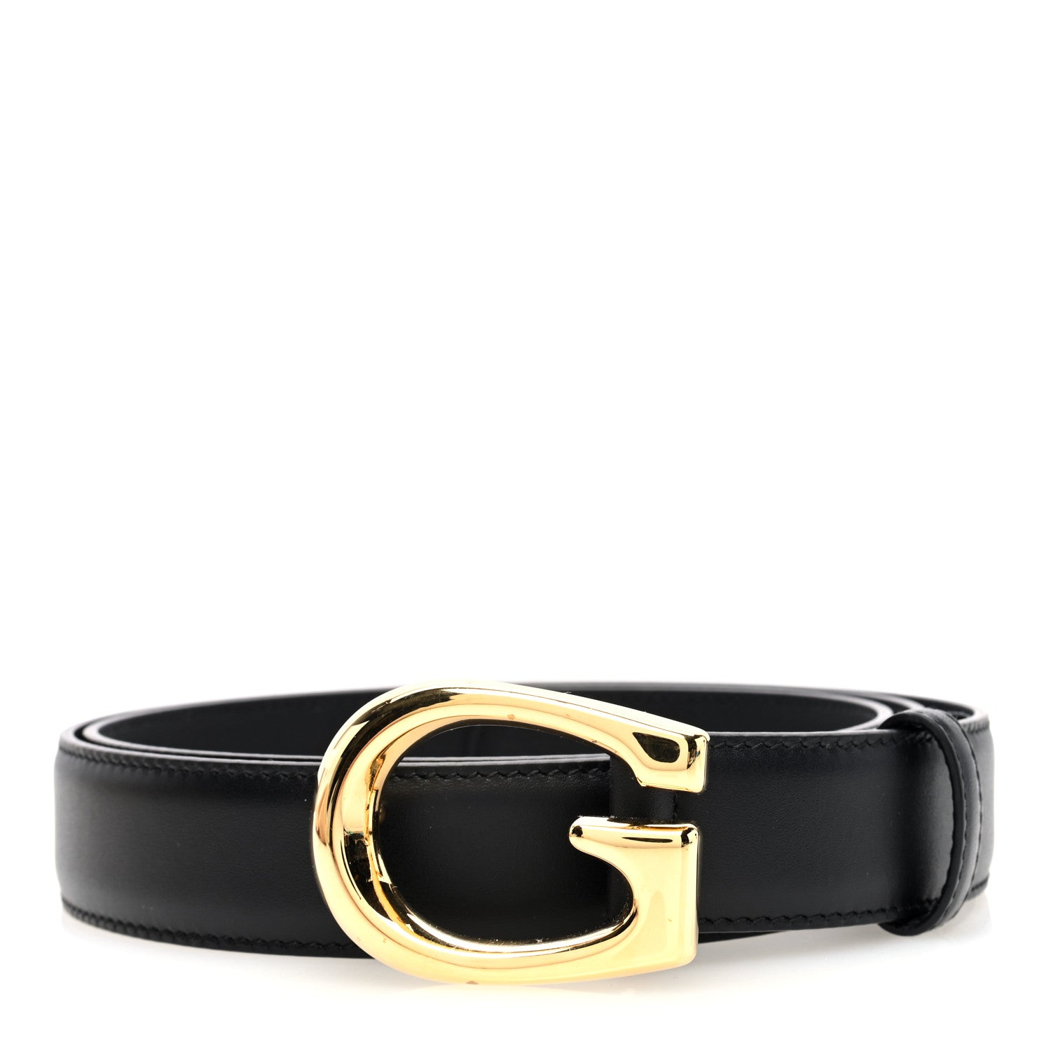 Gucci Selleria Calfskin G 30mm Belt 105 42 Black 1 of 4