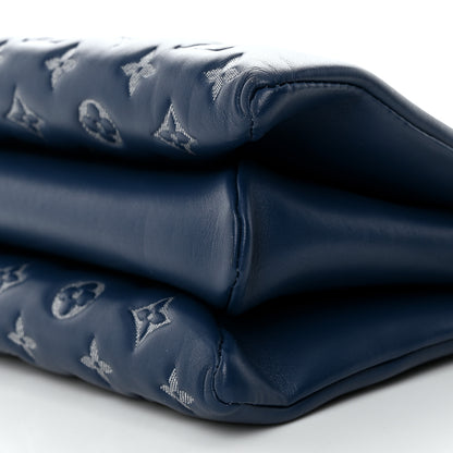 Louis Vuitton Lambskin Embossed Monogram Coussin PM Denim Blue 9 of 10