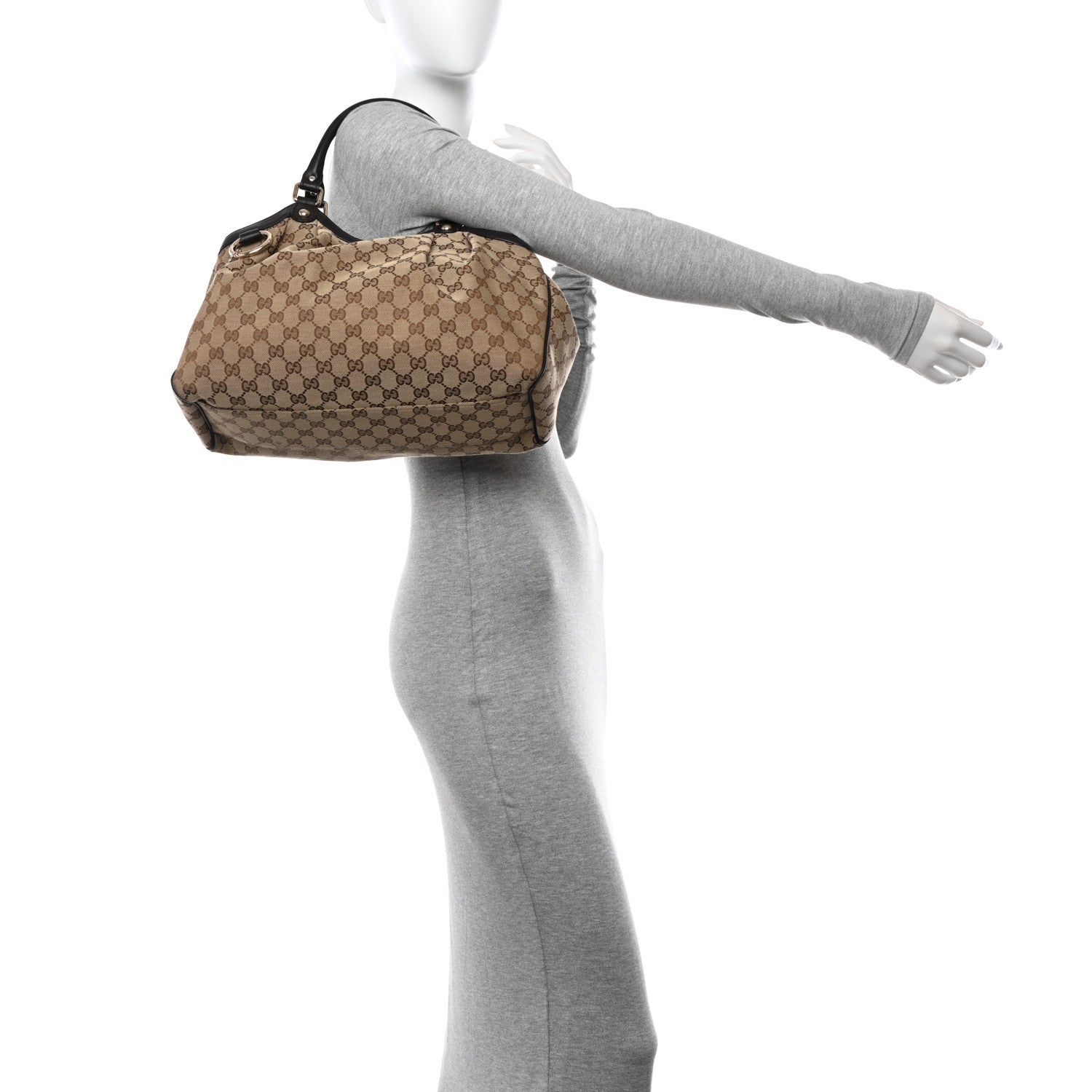 Gucci Monogram Medium Sukey Tote Dark Brown 2 of 12