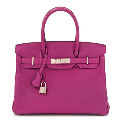 Hermes Togo Birkin 30 Rose Pourpre 1 of 12