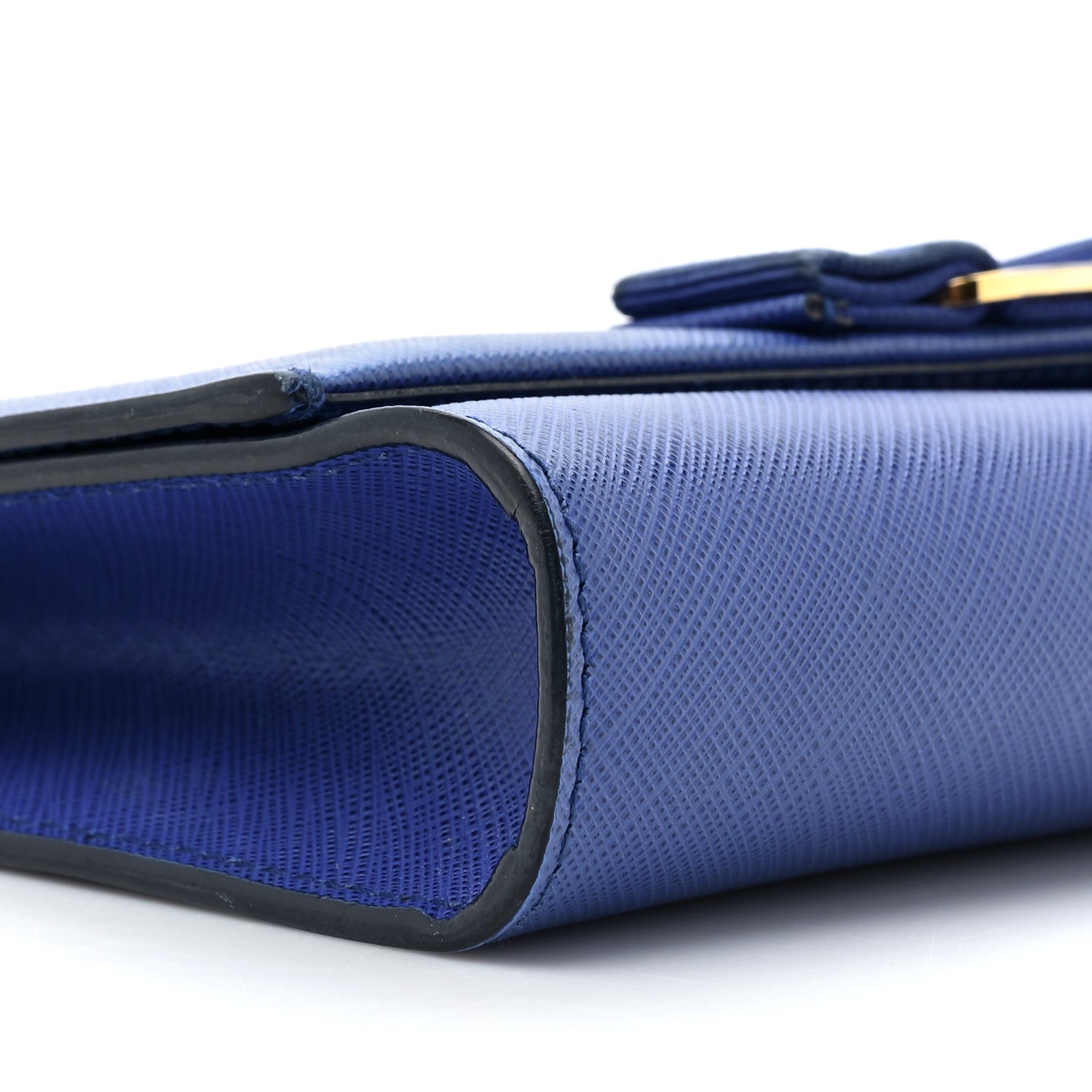 Salvatore Ferragamo Printed Calfskin Ginny Shoulder Bag Blue 8 of 14