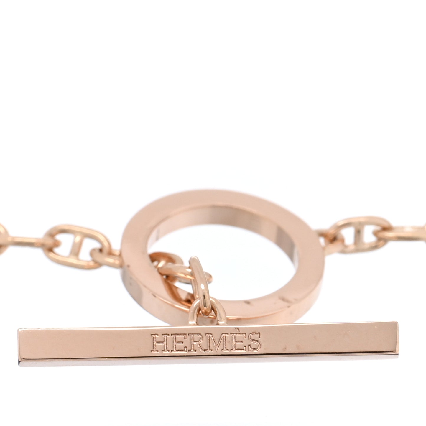 18K Rose Gold Diamond Chaine d'Ancre Contour Bracelet