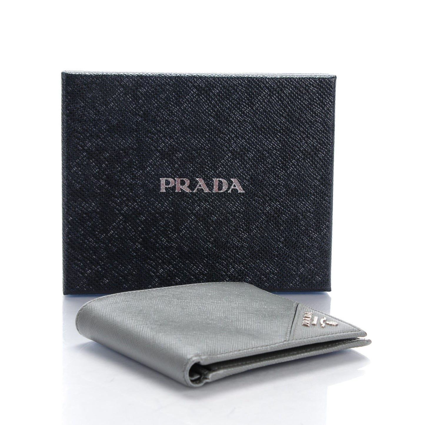 Saffiano Orizzontale Wallet Grey