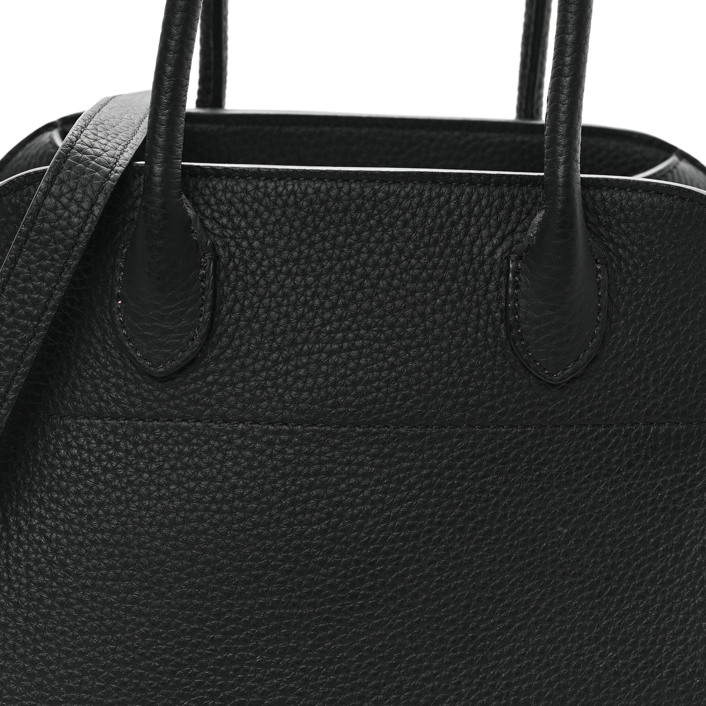Grained Calfskin Soft Margaux 10 Bag Black