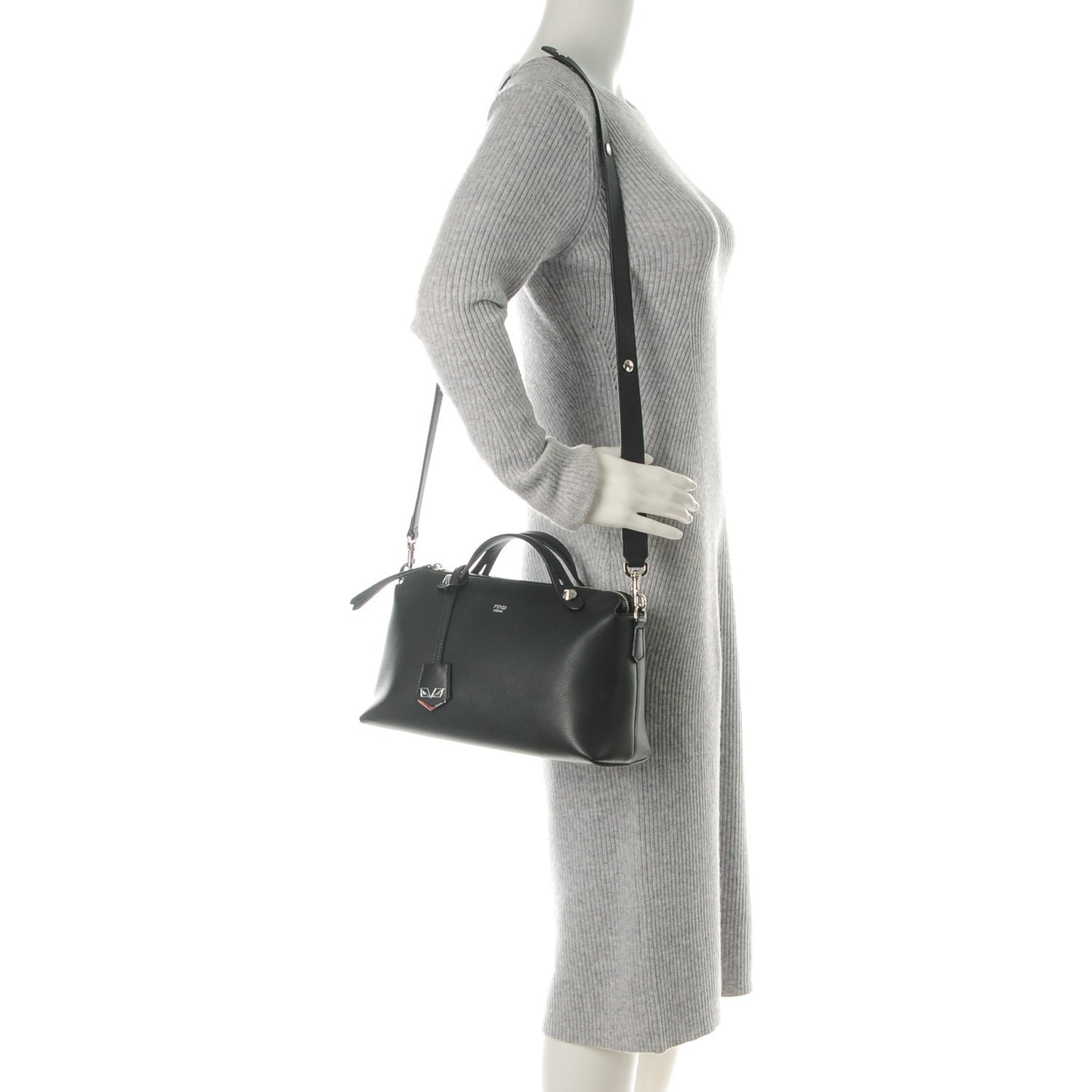 Vitello Dolce Medium By The Way Boston Bag Black