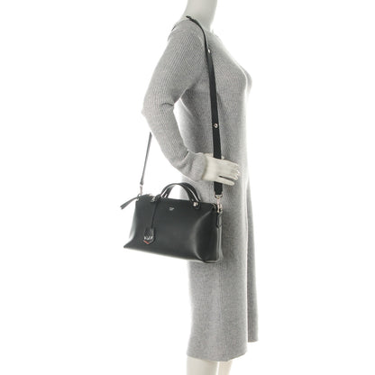 Fendi Vitello Dolce Medium By The Way Boston Bag Black 2 of 8