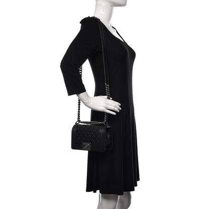 Chanel Caviar Quilted Small Boy Flap Black 2 of 9