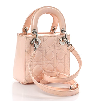 Christian Dior Patent Cannage Mini Lady Dior Pale Pink 3 of 11