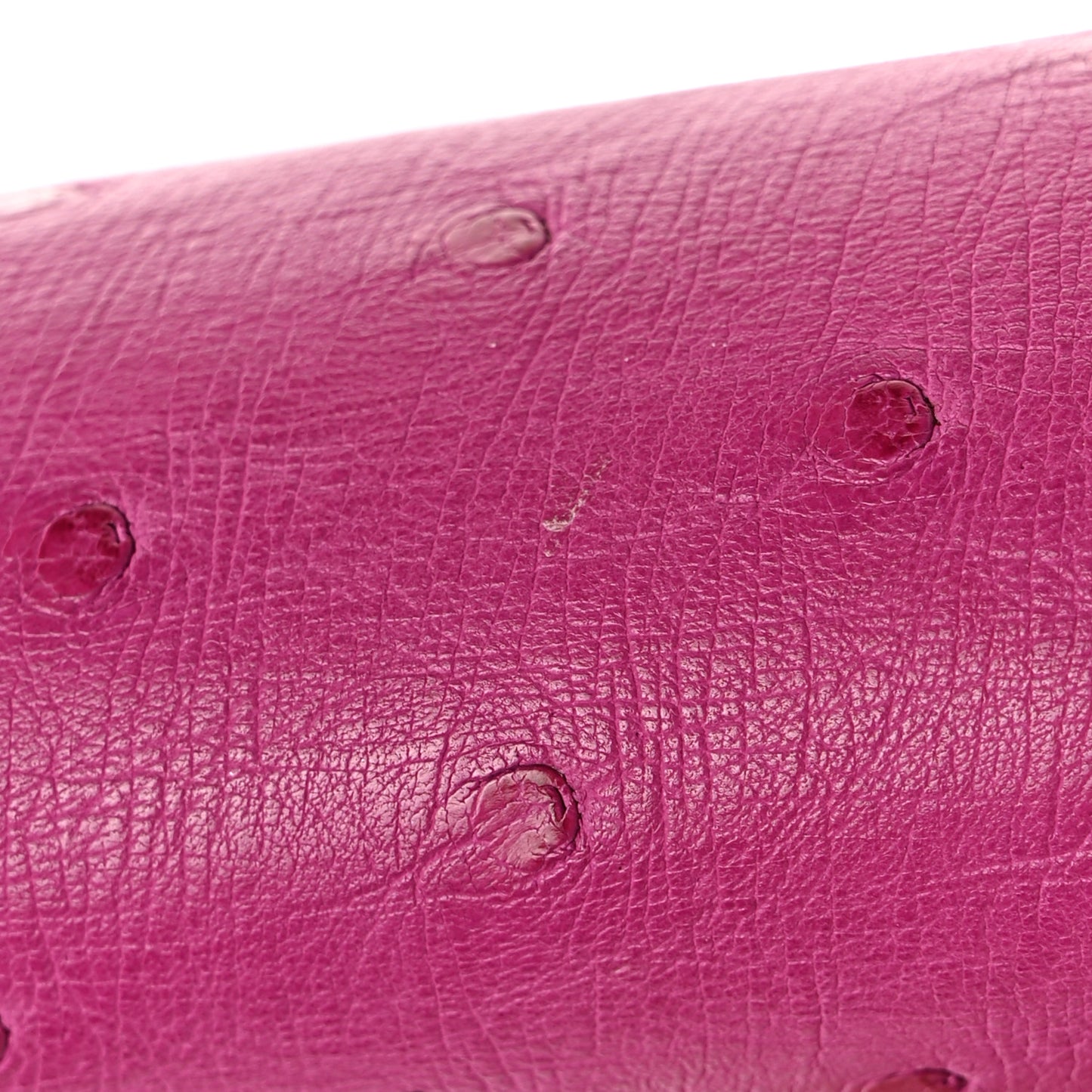 Ostrich Constance Long Wallet Rose Poupre