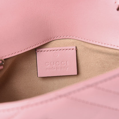 Gucci Calfskin Matelasse Super Mini GG Marmont Shoulder Bag Wild Rose 6 of 11