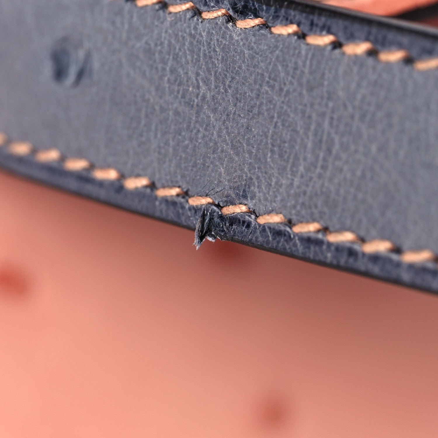 Hermes Ostrich Horseshoe Kelly Sellier 28 Terre Cuite Gris Agate 36 of 39