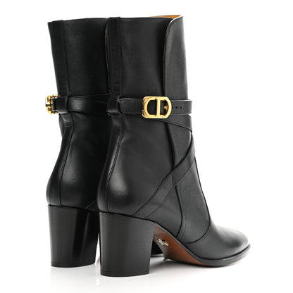 Christian Dior Soft Calfskin Empreinte Ankle Boot 36 Black 4 of 9