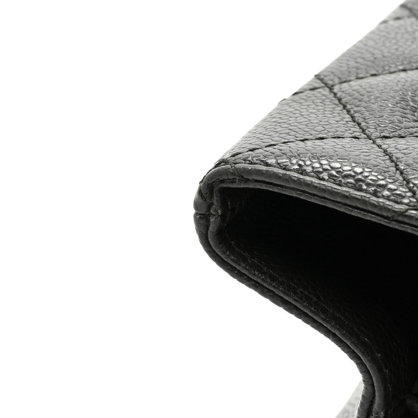 Caviar Quilted Grand Shopping Tote GST Dark Grey