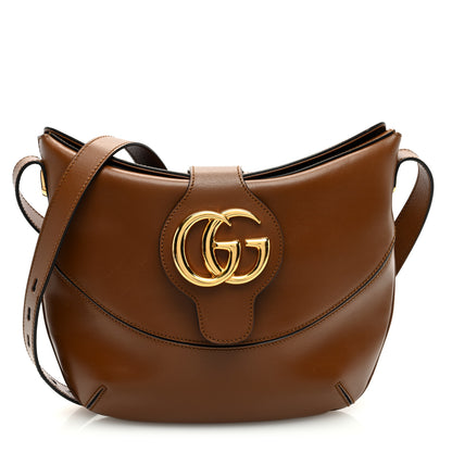 Gucci Boarded Plutone Calfskin Medium Arli Shoulder Bag Nocciola 1 of 10