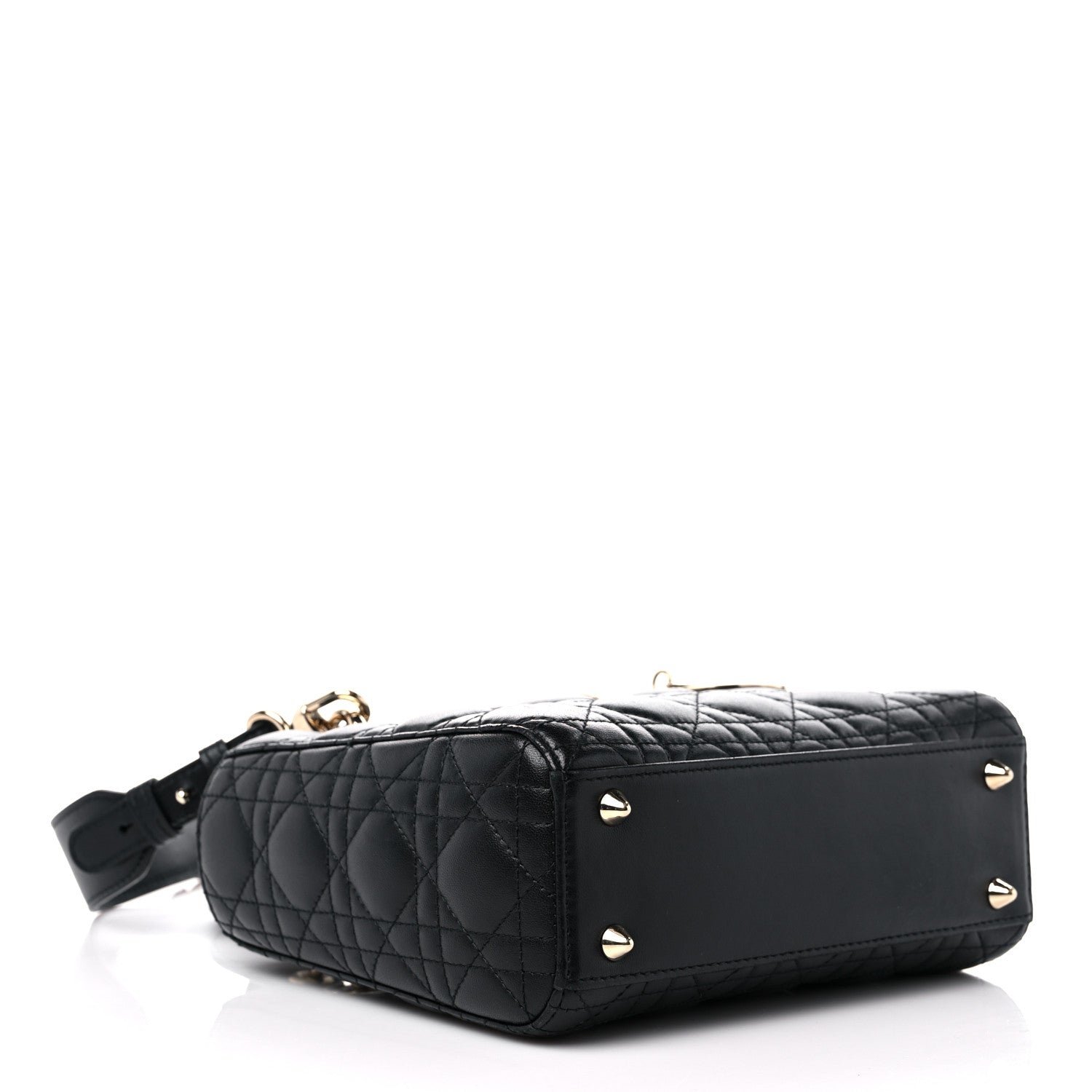 Christian Dior Lambskin Cannage Small My ABCDior Lady Dior Black 4 of 12