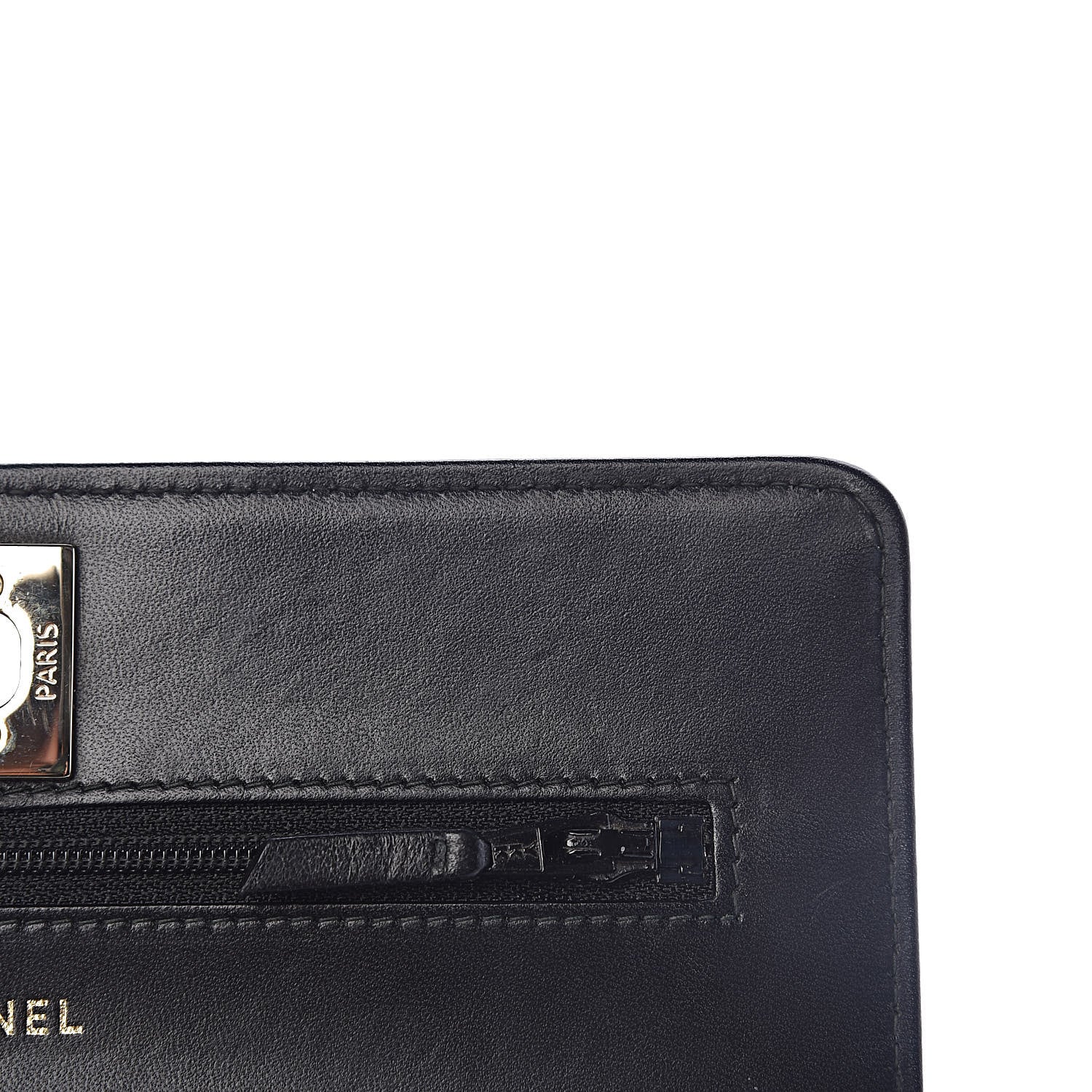 Chanel Lambskin Quilted Trendy CC Wallet On Chain WOC Black 10 of 17