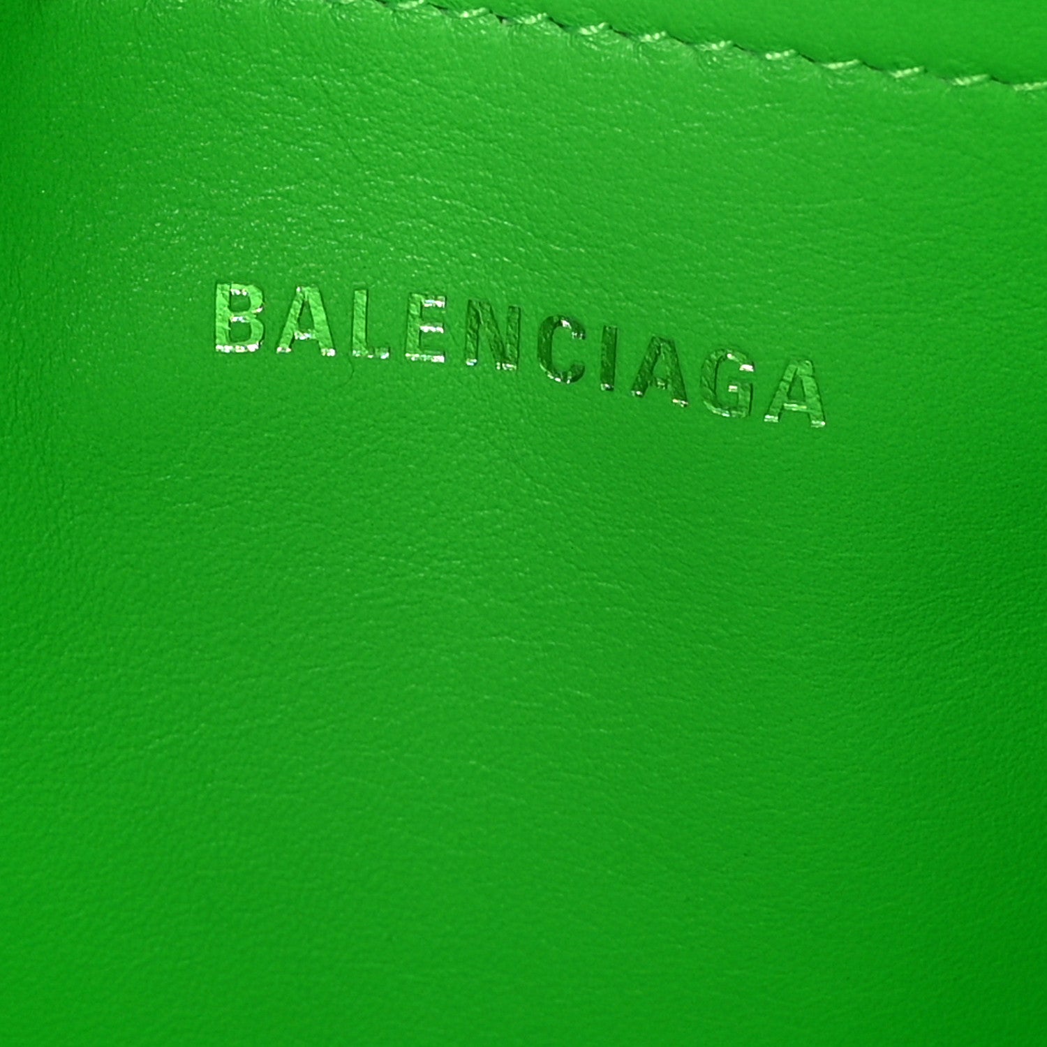 Balenciaga Nylon Lambskin Woven Small Ibiza Basket With Strap Green 6 of 8