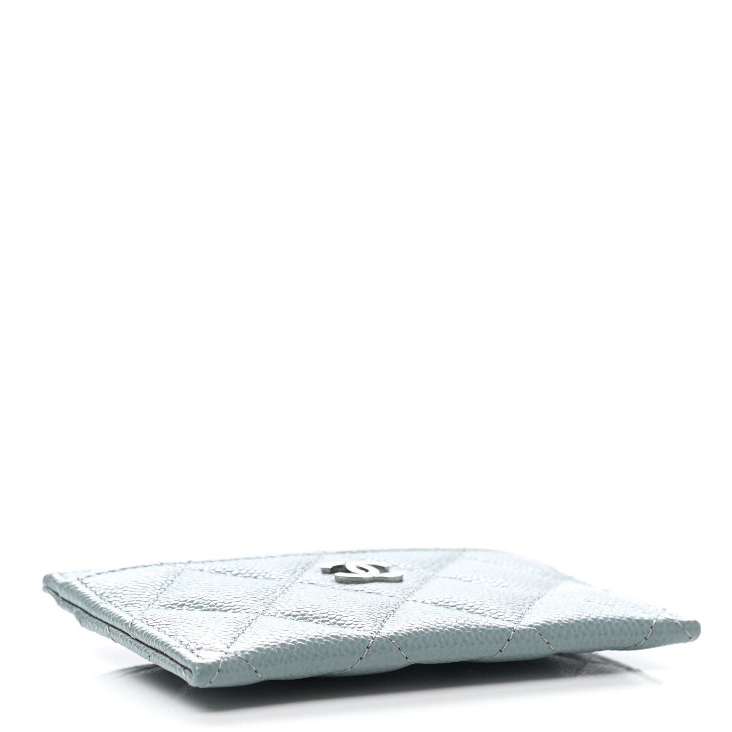 Chanel Caviar Quilted Card Holder Light Blue 4 of 9