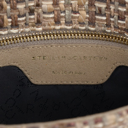Stella McCartney Woven Boucle Fold Over Falabella Clutch Gold 6 of 9