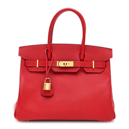 Hermes Epsom BIRKIN 30 Rouge Casaque 1 of 10
