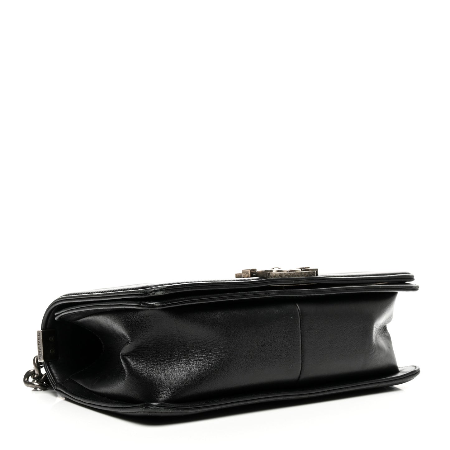Calfskin Quilted Medium Boy Flap Black