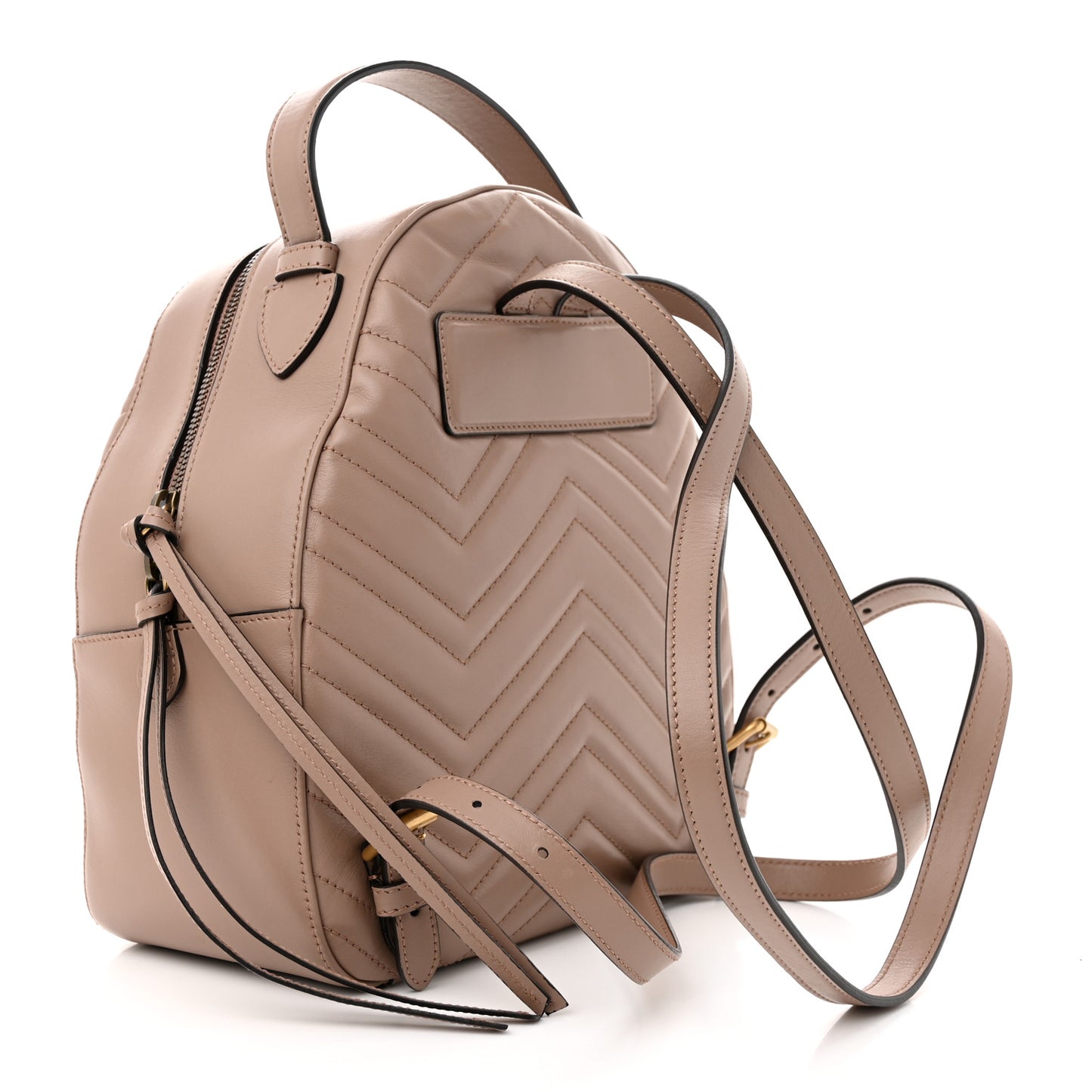 Calfskin Matelasse GG Marmont Dome Backpack Porcelain Rose