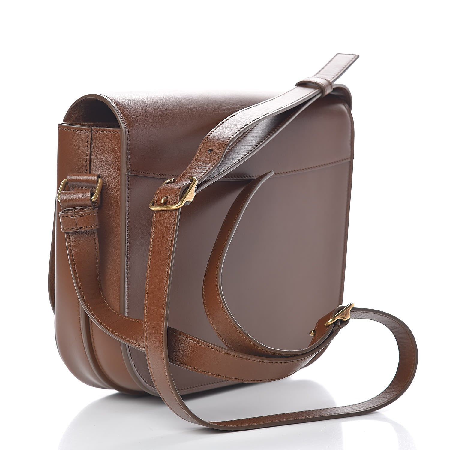 Saint Laurent Calfskin Betty Messenger Deep Moka 3 of 14