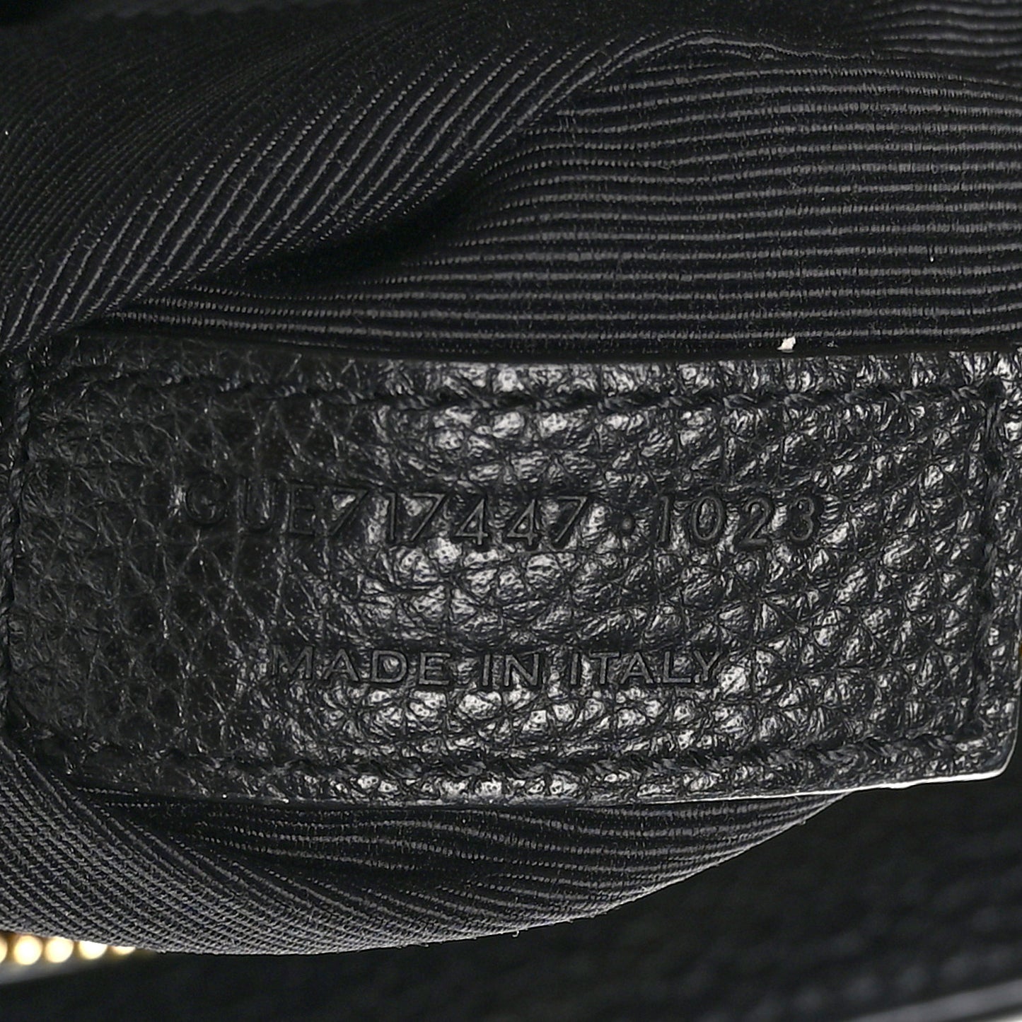 Grained Calfskin Small Supple Sac De Jour Black