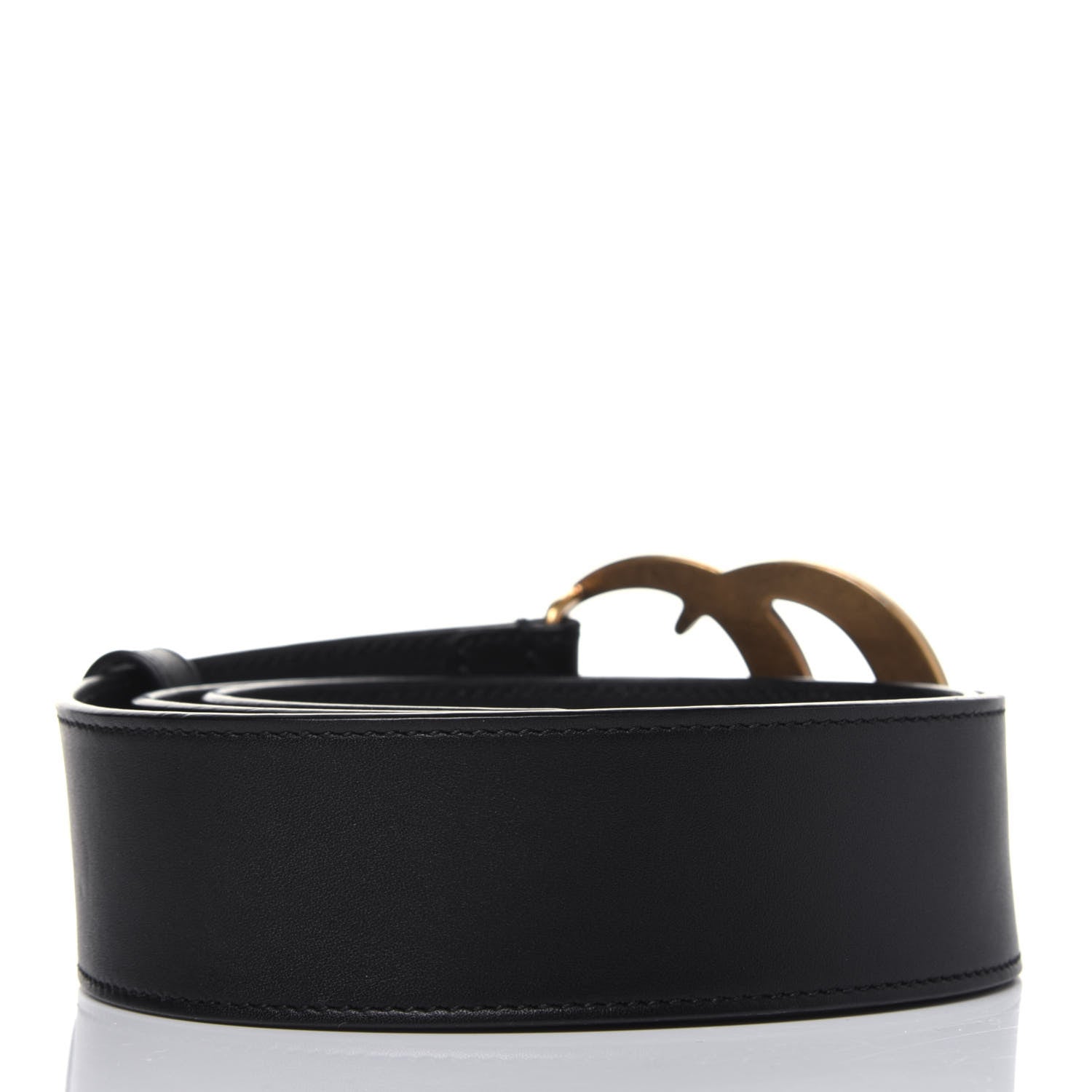 Gucci Calfskin Double G 40mm Belt 80 32 Black 2 of 7