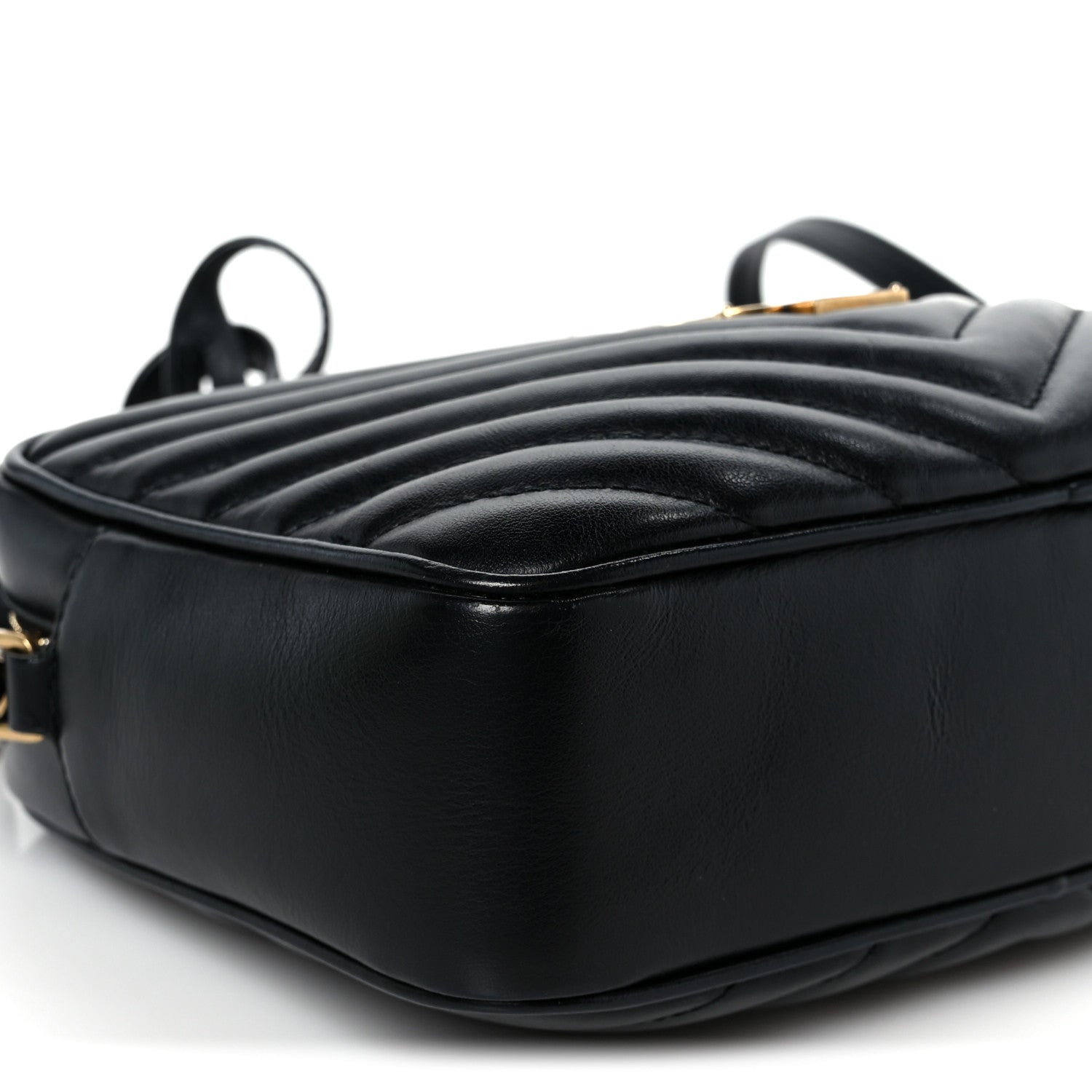 Saint Laurent Calfskin Matelasse Monogram Lou Camera Bag Black 9 of 10