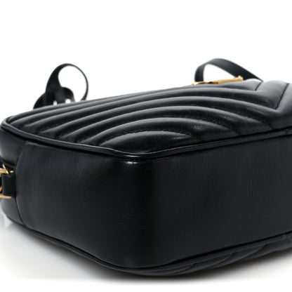 Saint Laurent Calfskin Matelasse Monogram Lou Camera Bag Black 9 of 10