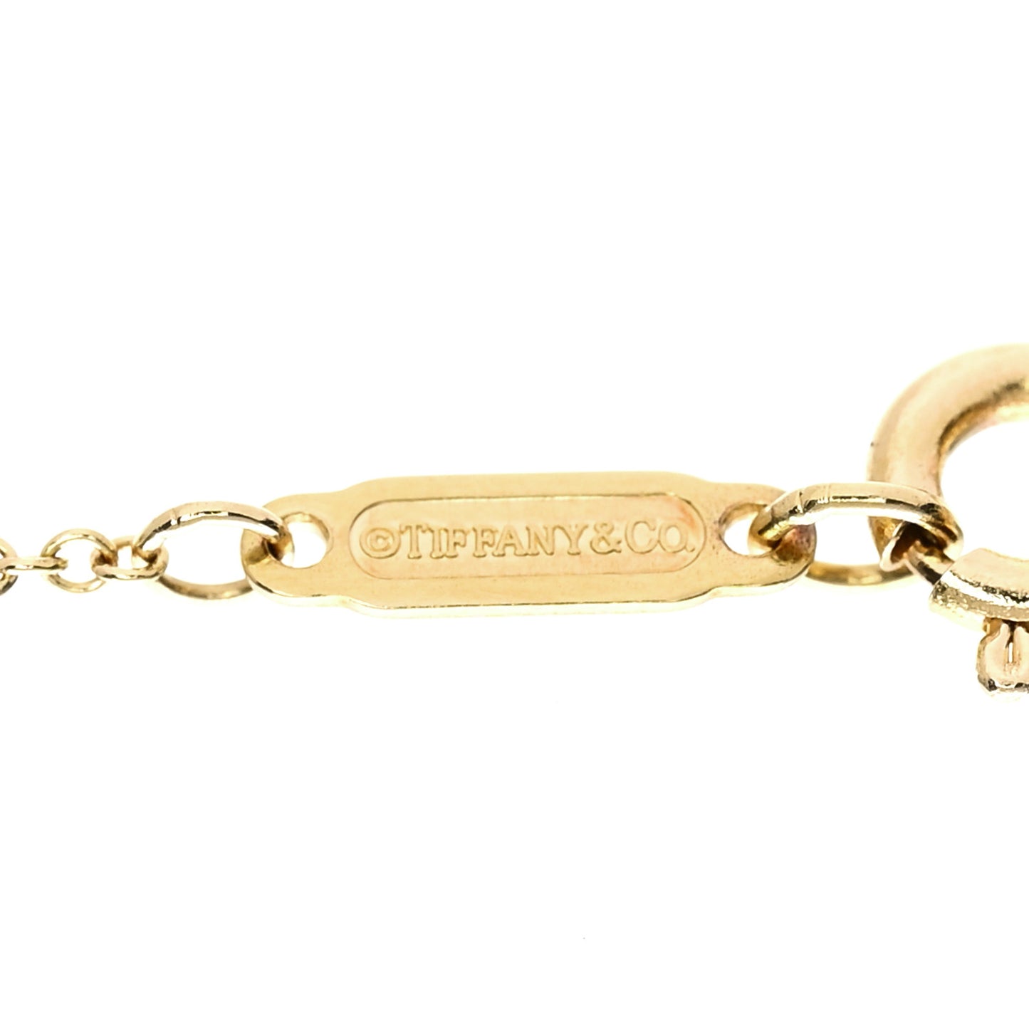 18K Yellow Gold Notes Letter S Disc Charm Pendant Necklace