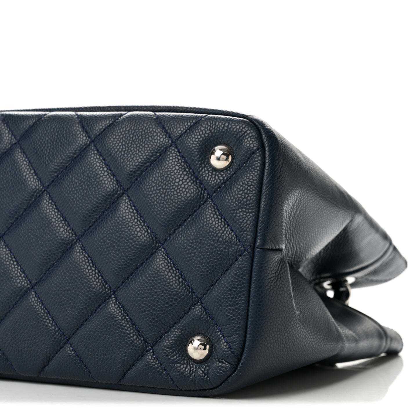 Caviar Timeless CC Soft Tote Navy Blue