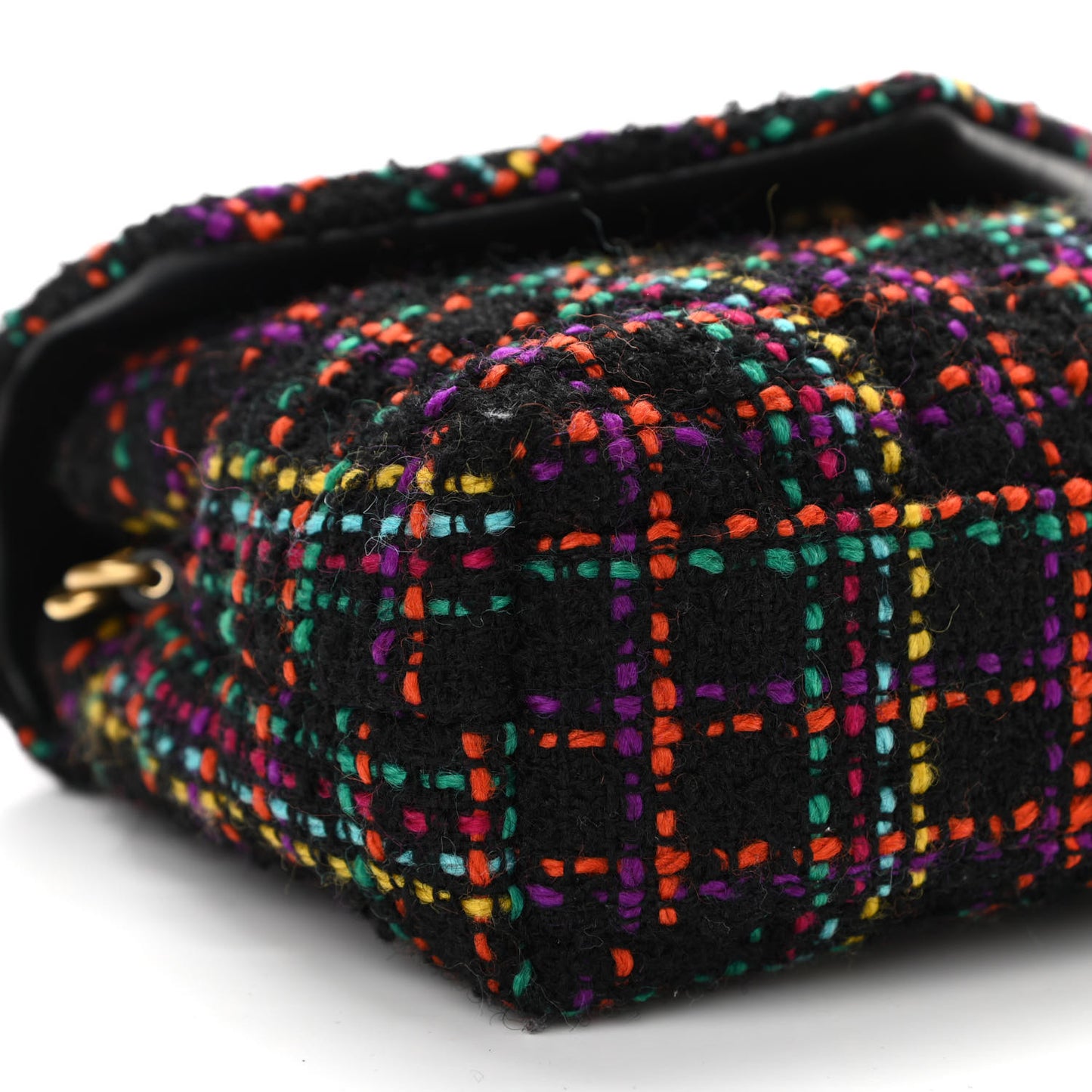 Tweed Toy Loulou Shoulder Bag Black