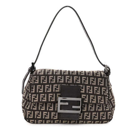 Fendi Zucchino Vitello Mini Mama Baguette Testa di Moro Beige 1 of 9