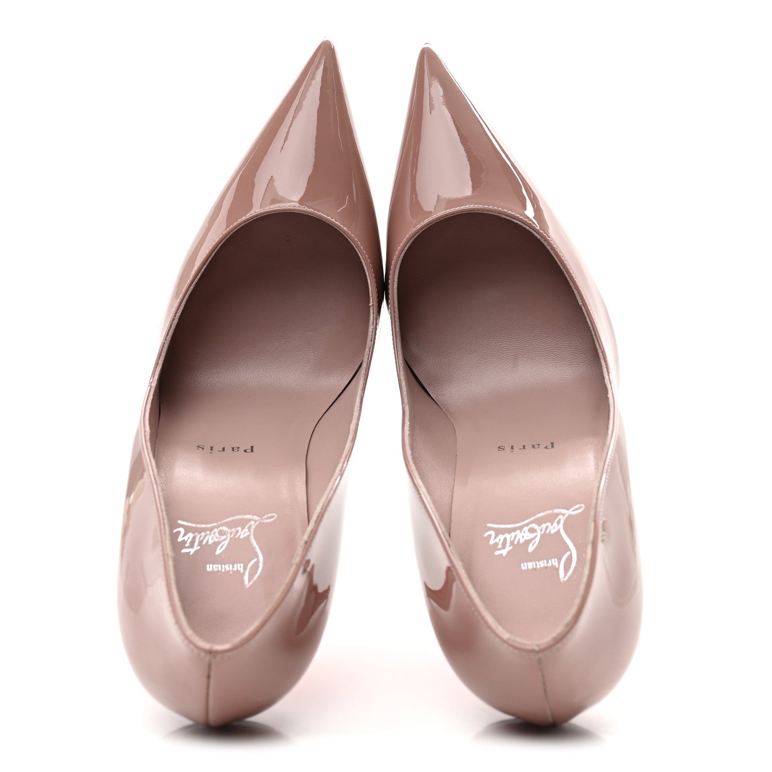 Christian Louboutin Patent Miss Z 100 Pumps 38.5 Vintage Rose 2 of 9